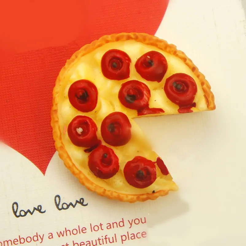 pizza resin flatback