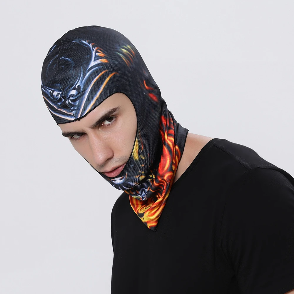 3D мотоциклетная маска для лица для спорта на открытом воздухе с защитой от ультрафиолета для шеи, Солнцезащитная маска для сноуборда и ветра, лыжный шарф под шлем, Балаклава