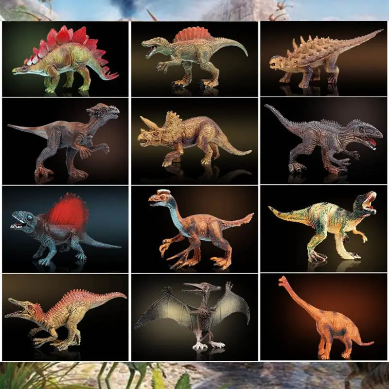 6 шт./компл. Ретро моделирование с динозавром «Мир Юрского периода ...