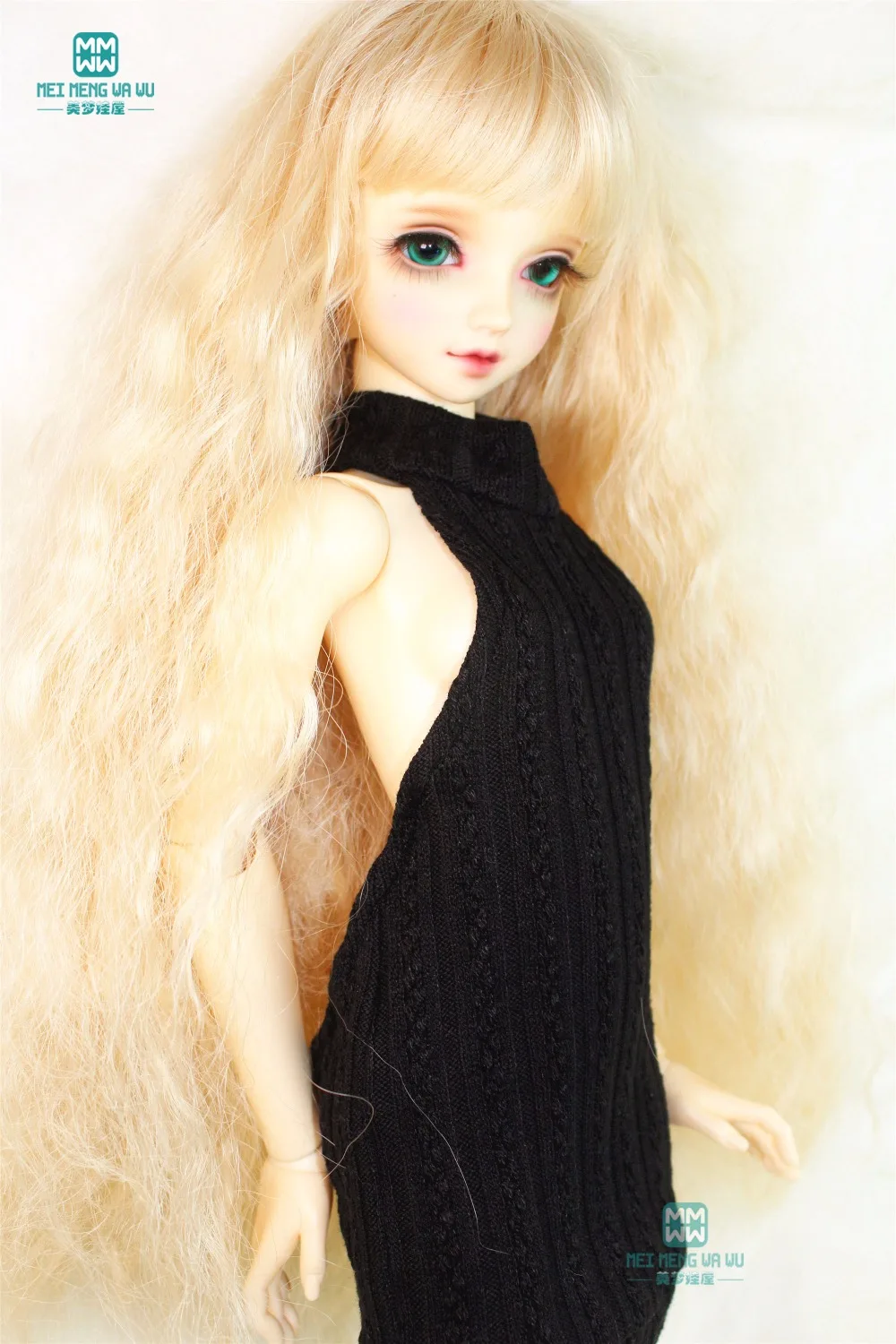 BJD Кукла Одежда для 58 60 см 1/3 bjd SD10 SD13 DD кукла черный шерстяной жилет кружевные