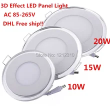 50 шт./лот 10 Вт 15 Вт 20 Вт 3 Режим акриловые светодиодные Панель крытый свет Энергосбережение яркий встраиваемые панель потолок Подпушка свет