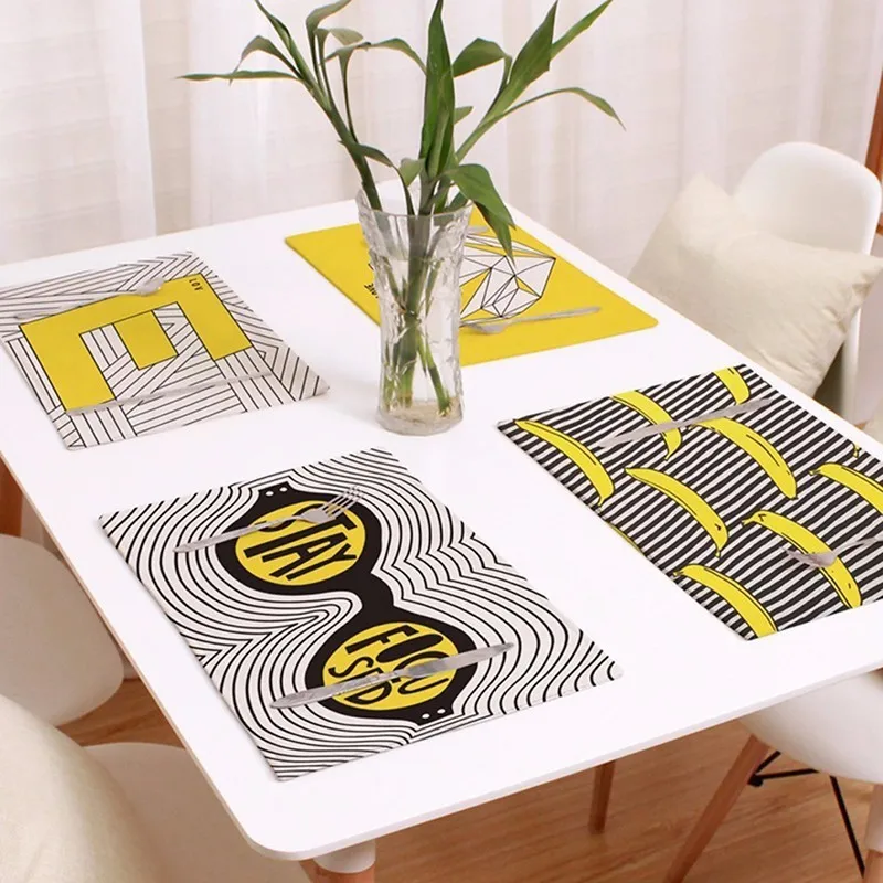 Желтые свежие льняные столовые салфетки свадебные кухонный инструмент в