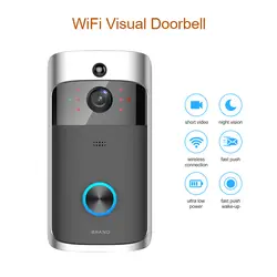 WiFi умный беспроводной дверной звонок камера кольцо визуальный домофон видео дверной звонок камера Wifi кольцо колокольчик домофон