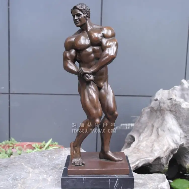 

Aerobics sports style characters copper sculpture art Home Furnishing jewelry gifts and handicrafts