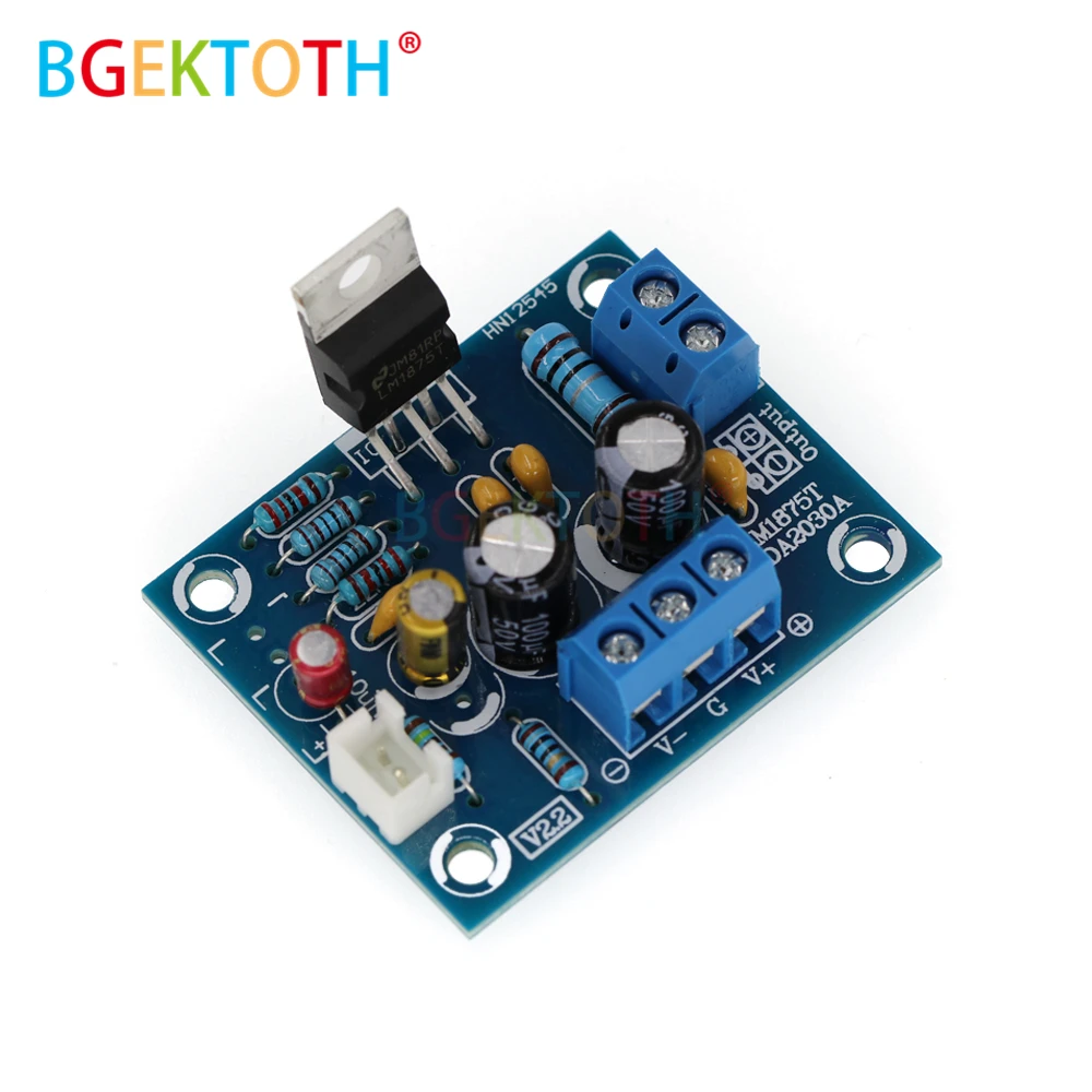 20 Вт HIFI LM1875T моно канальный усилитель плата стерео аудио модуль комплект для DIY