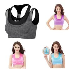 Качество профессионального спорта сетки Фитнес Для женщин топ для занятий йогой сексуальный пуш-ап спортивный бюстгальтер Йога Фитнес жилет бюстгальтер тренировки работает Топ Бюстгальтер