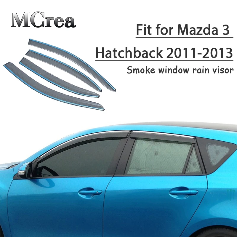 4 шт. дефлекторы для Mazda 3 Hatchback 2011 2012 2013|Уплотнители авто| |