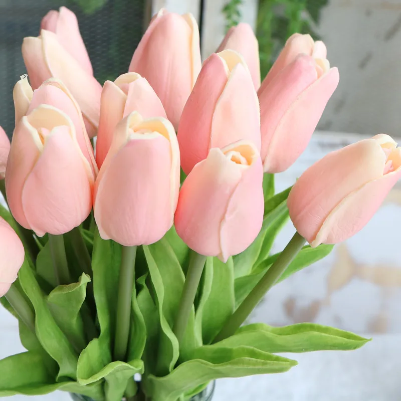 

Simulation bouquet tulip living room table decoration fake flower arrangement flower decoration decoration flower decoration