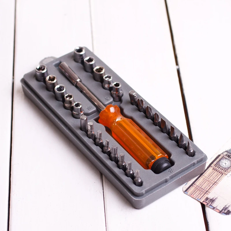 Portable 28pcs in 1 Screwdrivers Custom Tools Set Kit for Home