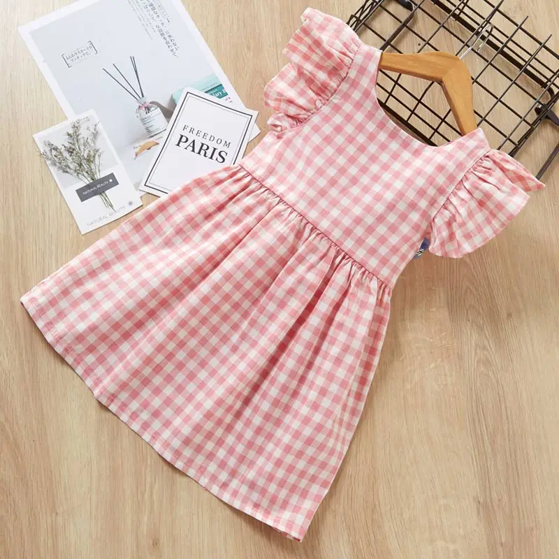 

MayfairCabin2019Girls Summer Bow Dress For 2-6YBaby Children Clothes Dress New Style Sleeveless Hollow halter Kids Princess Dres