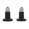 1 Pcs Reptile Pet No Light Far Infrared Ceramic Heating Lamp E27 Small Mini Heat Lamp 25W 50W 75W 100W 6