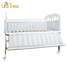 LifeTree Breathable Mesh Crib Bumpers Baby Bedding 3 Layer Crib Liner Cot Bed Around Crib Netting Protector