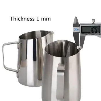

Stainless Steel Frothing Pitcher Pull Flower Cup Cappuccino Coffee Milk Mugs Milk Frothers & Latte Art