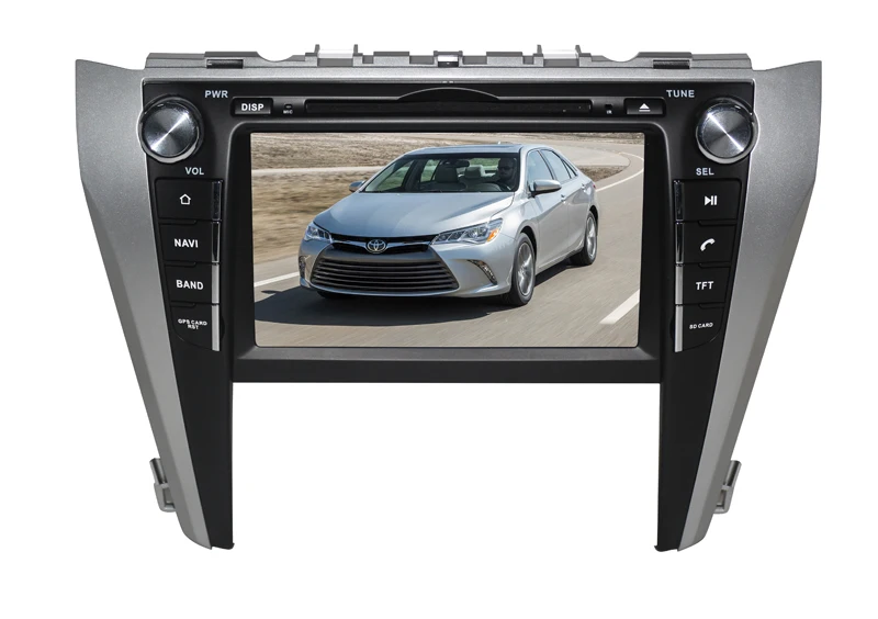 Top Two din car dvd player android 9.0 for toyota camry 2015 2016 car audio autoradio stereo head uint 8core 4G RAM 32G ROM wifi 9