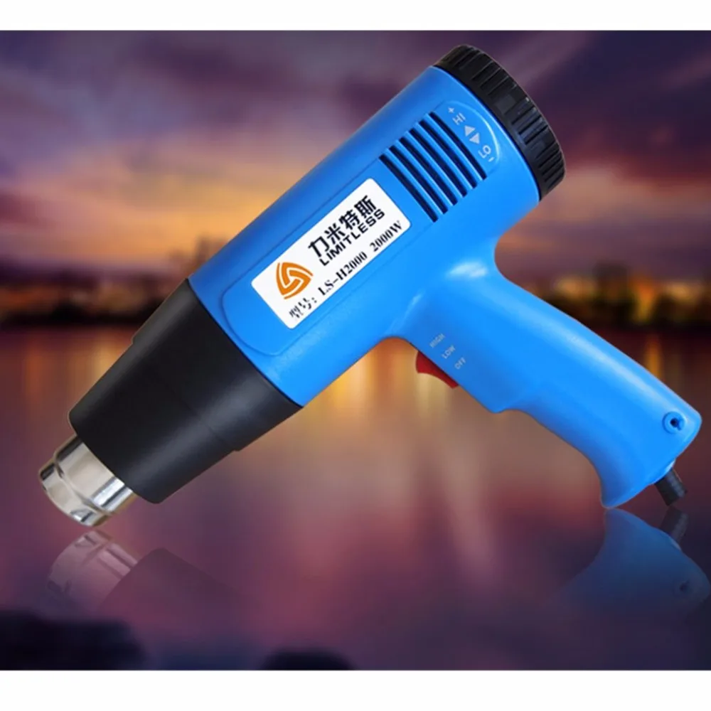Air Gun Thermostat Digital Display Car Foil Baking Heat Hot Blower | Инструменты