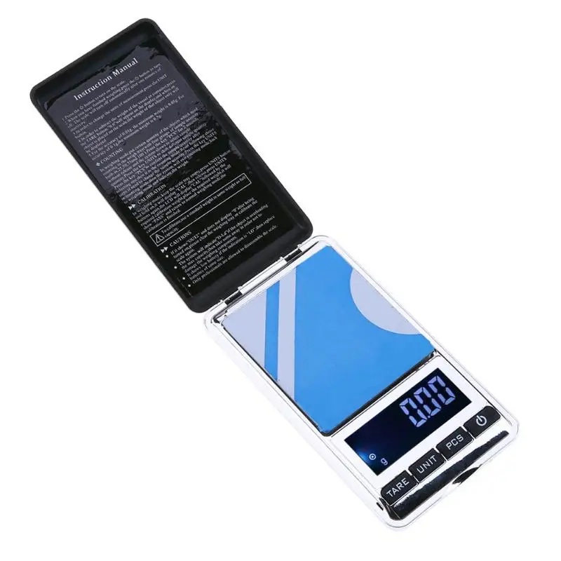 

200g/0.01g 500g/0.1g Mini Pocket Digital Scale for Gold Silver Jewelry Kitchen Electronic Table Gram Electronic Scales Balance