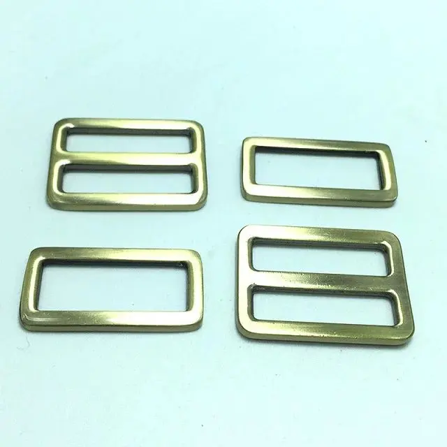 1" Antique Brass triglide slider & buckle for adjustable straps Bag