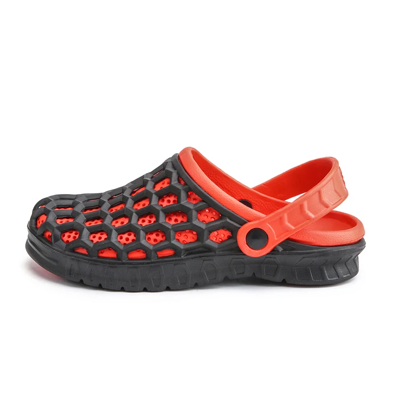 Unisex Jelly Shoes Slip-on Sandals Men Summer Outdoor Breath Mens Sandals Light Casual Slippers Croc Shoes Clogs Men