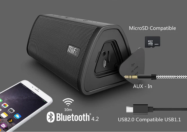 Mifa Portable Bluetooth speaker Portable Wireless Loudspeaker Sound System 10W stereo Music surround Waterproof Outdoor Speaker -
