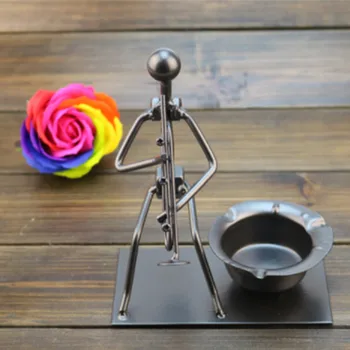 

Creative Personality Decoration Ashtray Home Office Smokeless Ashtray Cigarette Cylinder Metal Ashtray Cenicero Randomly Issued