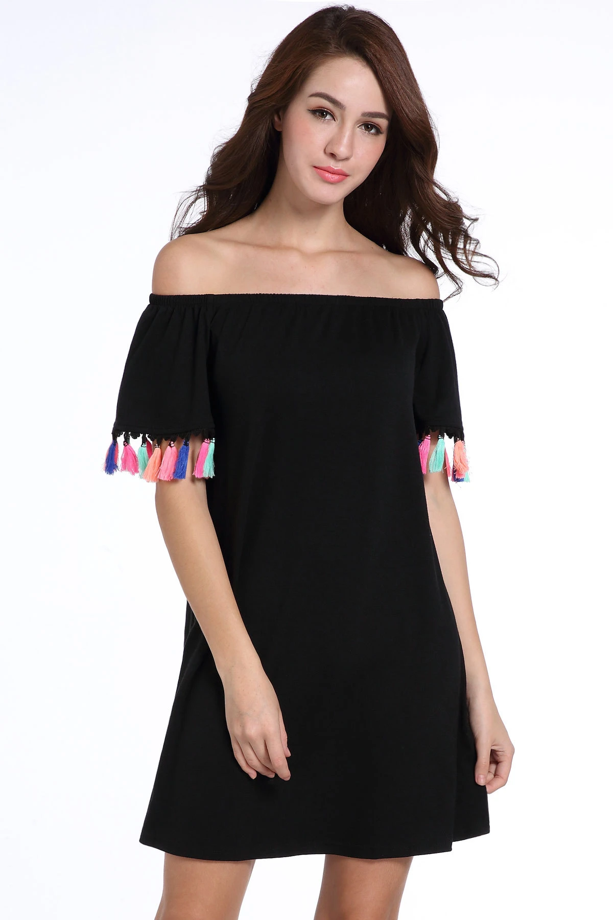 boho bardot dress