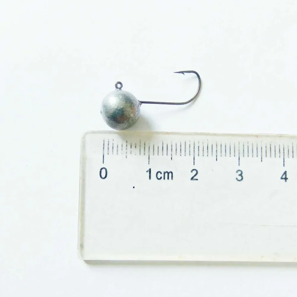 Crank Jig head hook 5pcs 3.3g 2cm fishing hook lead head Jig lure hard bait soft worm jig hook for fishing Tackle accessories