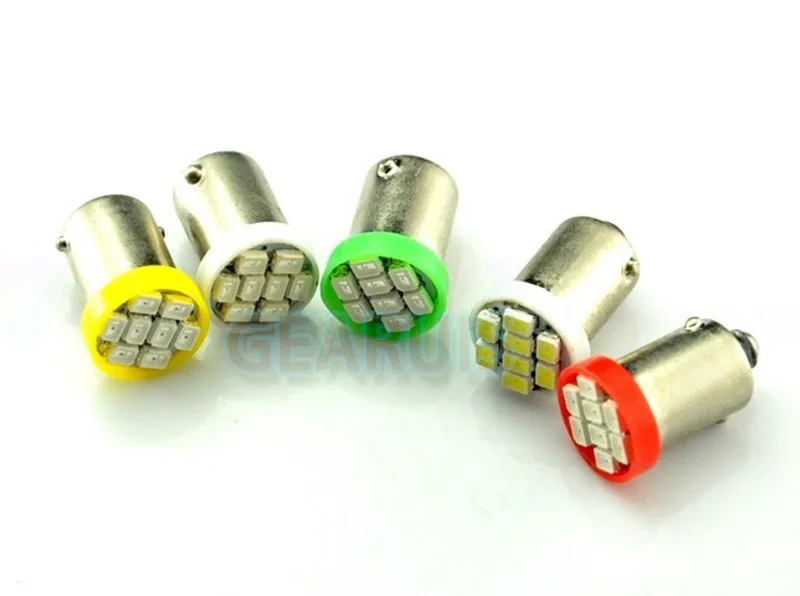 50X6,3 V Ba9s 44 47 T11 T4W без полярного переменного тока 6V 6,3 V 1206 3020 8SMD светодиодный светильник в виде пинбола