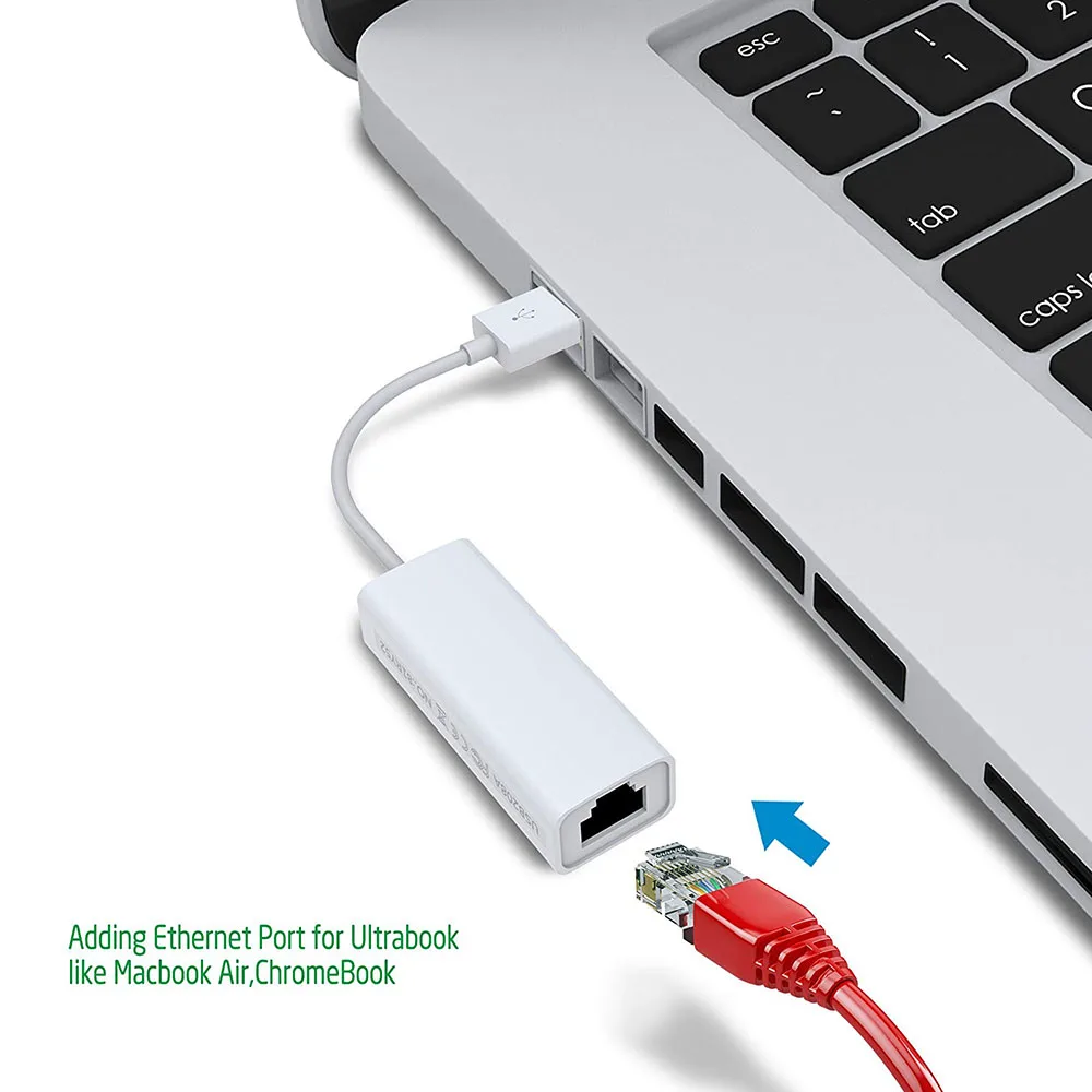 USB 2,0 RJ45 адаптер Gigabit Ethernet, полный 10/100 Мбит/с сетевой адаптер сети для Windows, Mac, chromebook, Linux, Surface Pro