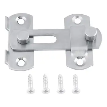 

Stainless Steel Hasp Door Hasp Latch Lock Sliding Door Lock for Window Cabinet Fitting Room Accessorries Home Hardware Tool