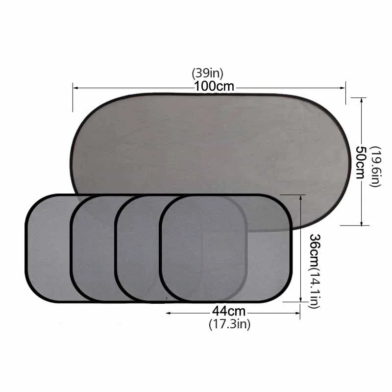 5 шт./компл. черный авто солнцезащитный щиток для автомобиля солнцезащитный тент для Автомобиля Оконная присоска автомобильный занавес переднее окно солнцезащитный экран