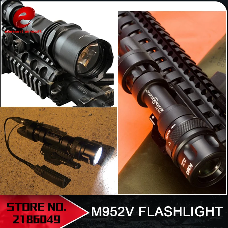 US $52.90 Element Airsoft Tactical Flashlight M952V Weapon Light 380 Lumen Rifles Flashlight For Hunting EX192