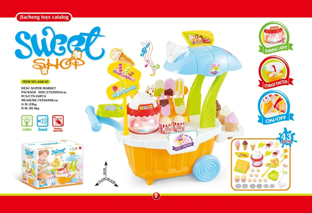 Diy Дети Бакалея Еда мороженое и конфеты магазина супермаркета торгового игрушка Кухня притворяться, играть в игрушки подарок на день ребенка детские игрушки