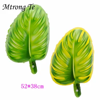 

50pcs Tree Leaves Balloons Hot Summer Theme Party Decorations Palm Leaves for Wedding Birthday Party supplies kids Toys