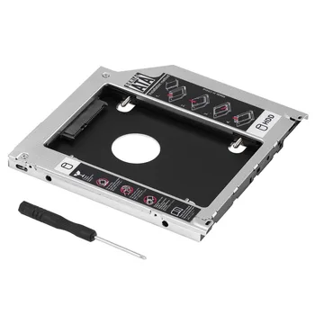 

2nd 9.5mm SATA HDD SSD Hard Drive Caddy Bay for MacBook Pro 13\" 15\" 17\"