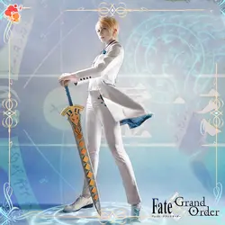 FGO Fate Grand Order Arthur Pendragon белый день Святого Валентина рубашка пальто жилет брюки униформа наряд аниме костюмы для косплея