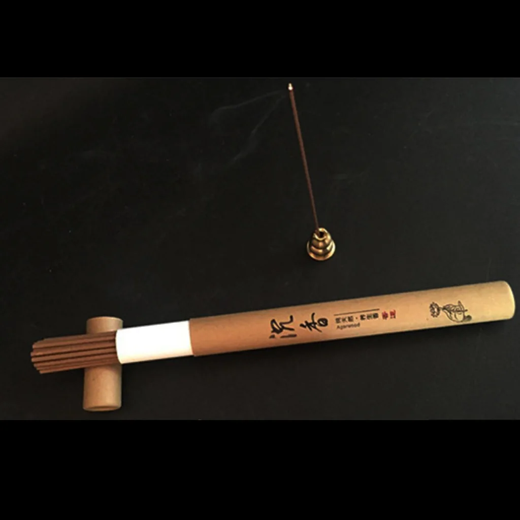 Sticks Box Natural Sandalwood Oriental Buddha Buddhist Aromatic Line Incense