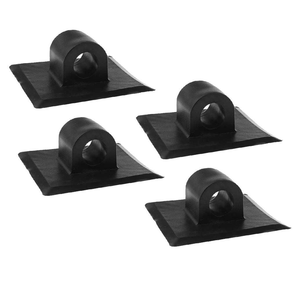 4pcs Inflatable Boat Sailing Engine Parts Outboard Motor Mount Brackets Holder Rubber Dinghy Kayak Canoe Accessory