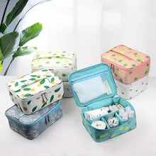 New Men Women Cosmetic Bag Polyester Toiletry Kit Organizer Waterproof Portable Makeup Bag Travel Necessity