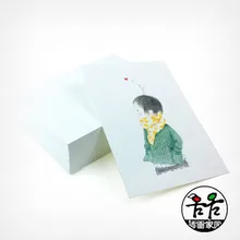 Белая карта Водорастворимая свинцовая бумага Акварельная бумажная карточка из Словаря чистая открытка окрашенная карта двойной Лен 32k16k