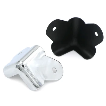 

8PCs Iron Corner Protectors For Speaker Cabinet Guitar Amplifier Part Wood Box Cabinet Decorative Feet Leg Corner Brackets