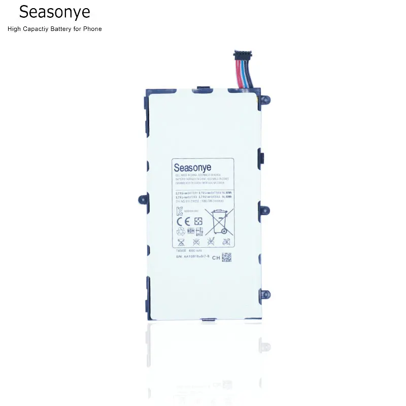 Seasonye 4000mAh / 14.80Wh T4000E Tab Сменный аккумулятор для Samsung Galaxy Tablet 3 7 0 T211 T210 T215 T210R SM