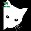 Cat Head Vinyl Decal 6