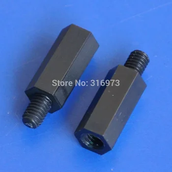 

(50 pcs/lot ) 16mm/0.63" Black Nylon M4 Threaded Hex Male-Female Standoff Spacer.
