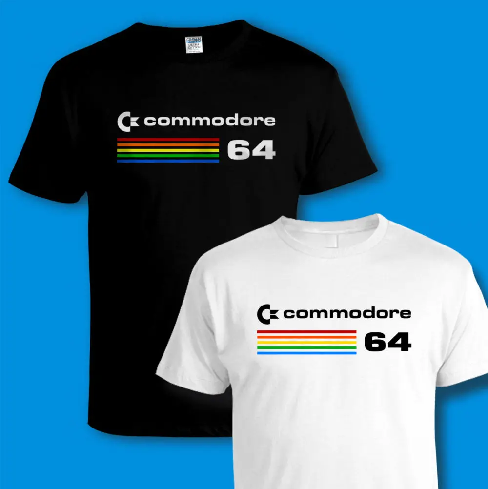 COMMODORE 64 [C64] футболка с компьютером Ретро 80 s видео ПК игры все размеры 3XL 4XL Новые