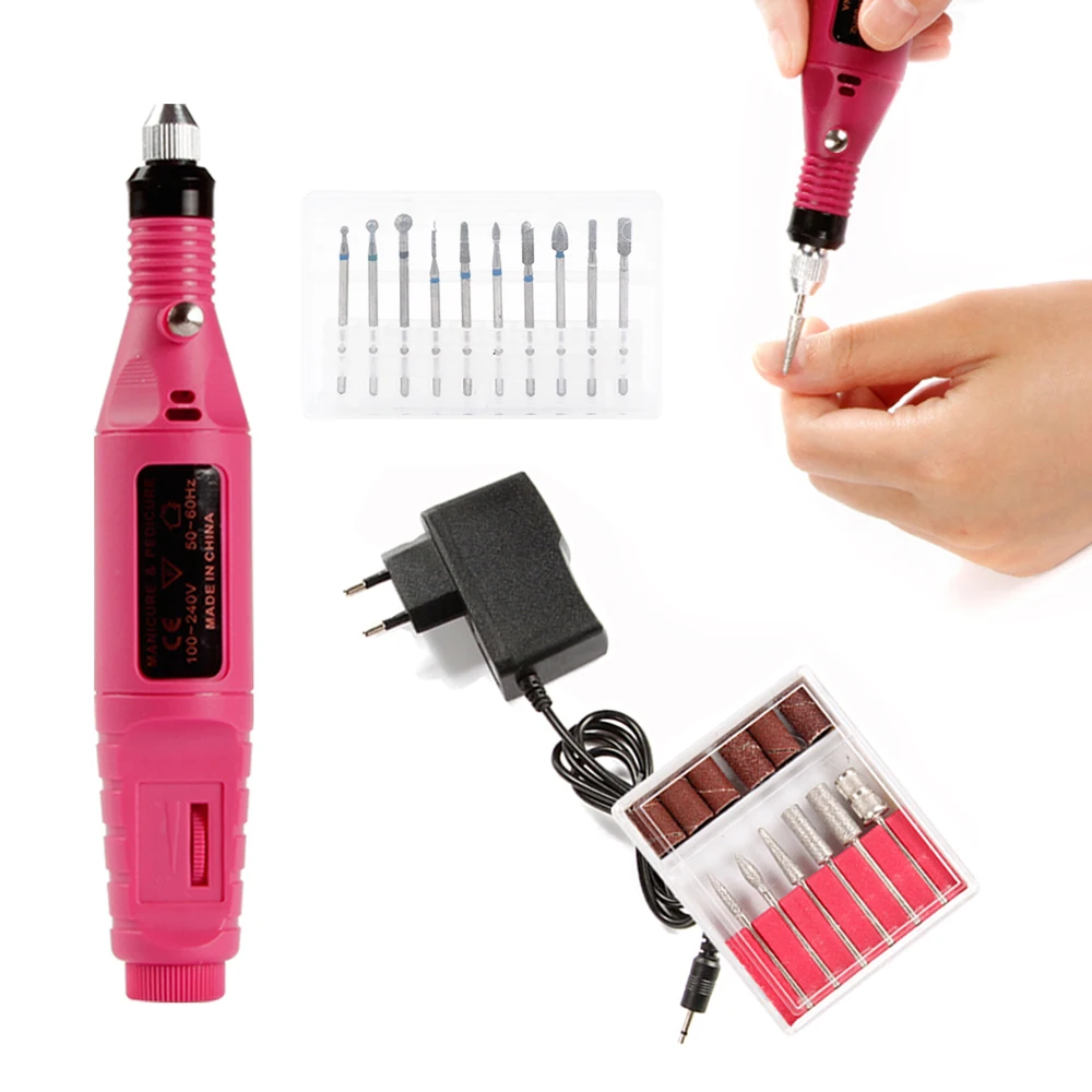 

Electric Manicure Machine Nail Drill Bits Set 10pcs Milling Cutter Gel Polish Remover Set Of Cutters For Manicure Apparatus