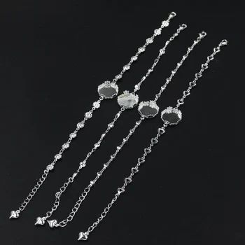 

10pcs/lot Silver15mm pad Crown Fancy bracelet (you can choose them )