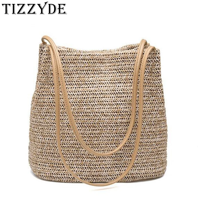 Summer Women Handbags 2018 Korean Fashion Casual Straw Bag Shoulder Bag Large capacity Tote Bag ...