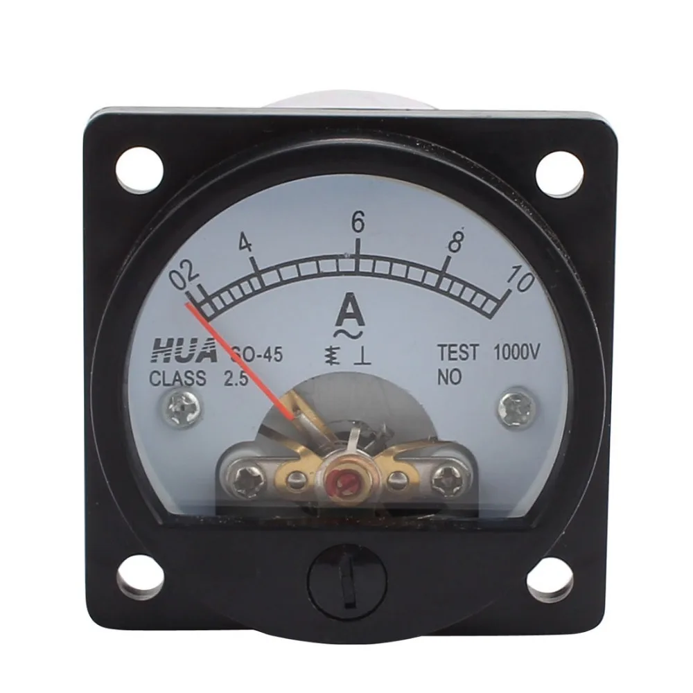 Class 2.5 Accuracy AC 0 10A Measuring Current Range Round Analog Panel