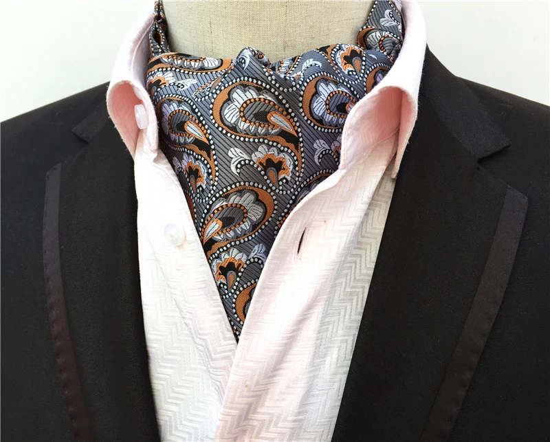 men's scarves 2 Pcs/Set Luxury Men Formal Scarf Set Woven Embroidered Paisley Scarves with Handkerchief mens blanket scarf