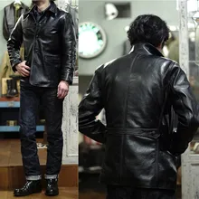 Брендовое классическое кожаное пальто brakeman horseskin, мужские куртки из натуральной кожи, кожаная куртка для улучшения здоровья